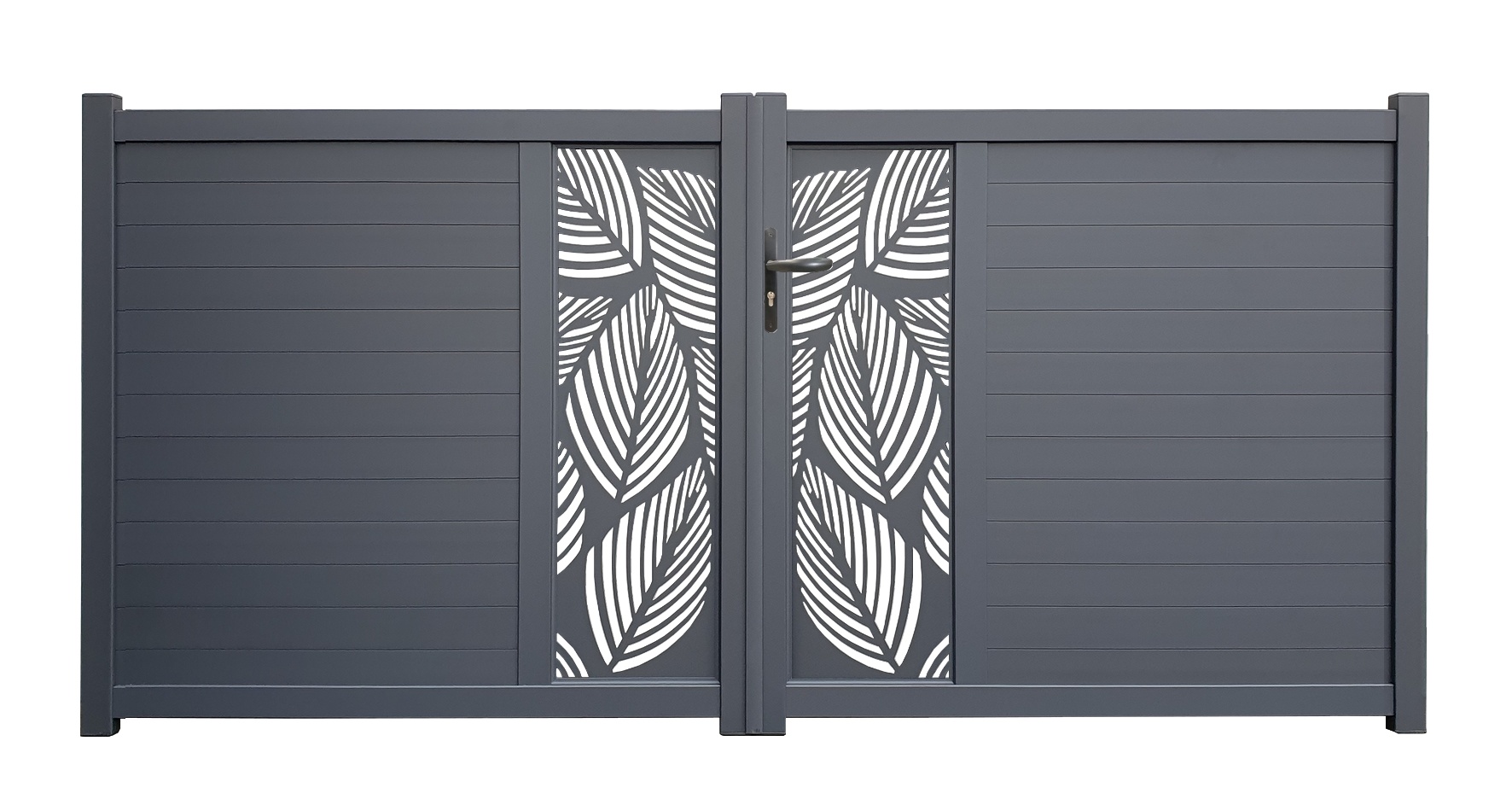 portail aluminium battant